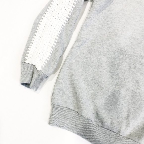 Anthropologie Gray Pepin Crew Sweatshirt XXS - Picture 2 of 5